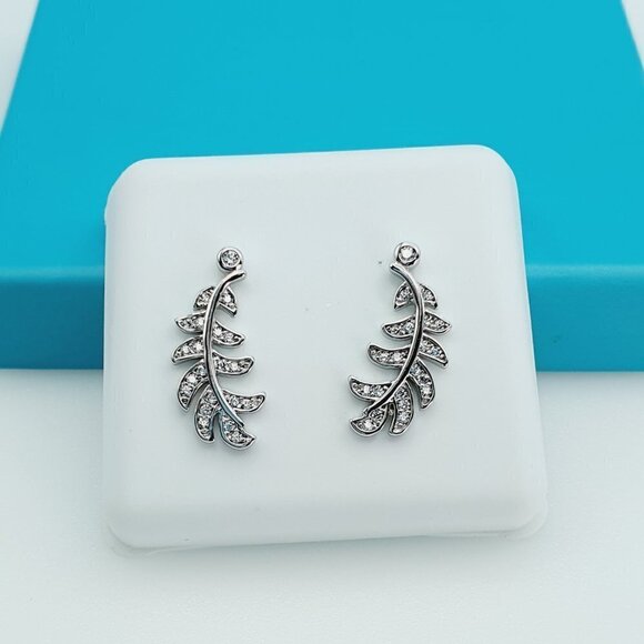 "925 Sterling Silver CZ Beautiful Earrings for Women, 1USPAR4183 - Picture 8 of 11